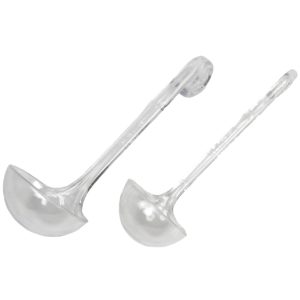 Clear Plastic Dressing and Sauces Ladles Set