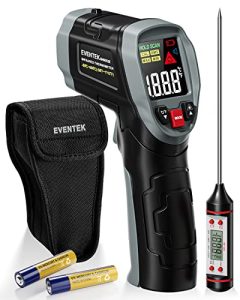 Eventek Infrared Thermometer Gun: High Accuracy Digital Laser Temperature Gun for Pizza Oven and Grill