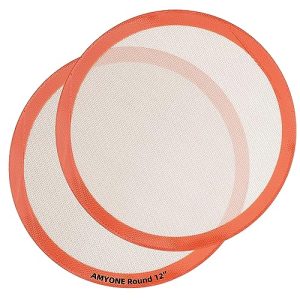 Food Grade Round Silicone Baking Mats - 12 Inch