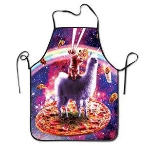 Cat Pizza Apron - Funny Kitchen Chef Apron for Women and Men