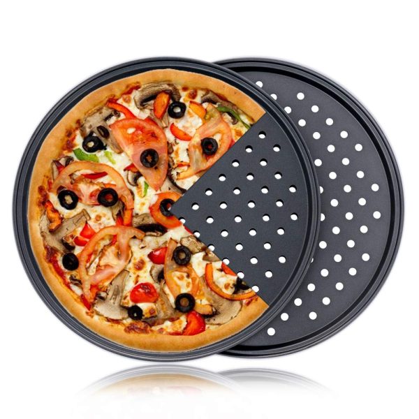 Crispy Crust 12-inch Pizza Pan with Holes - 2 Pack