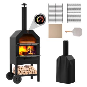 Rapid Heating Outdoor Pizza Oven with Temperature