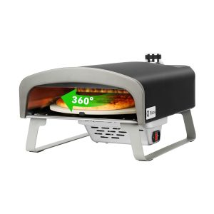 Automatic Rotating Gas Pizza Oven - Portable Outdoor Propane Ove