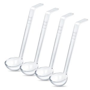 Set of 4 Clear Acrylic Mini Ladles - Perfect for Elegant