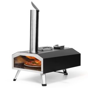 Dual Fuel Outdoor Pizza Oven with Rotating Pizza