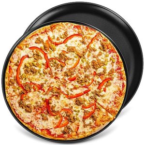 13 inch Pizza Pans Pack of 2, Nonstick Surface