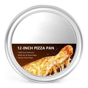 Wide Rim Pizza Pan - Restaurant-Grade Aluminum