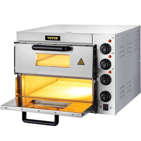 Premium Stainless Steel Double Deck Pizza Oven