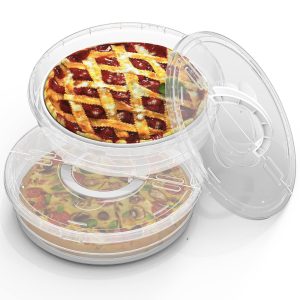 2 Pack Pizza Slice Storage Container with Handle