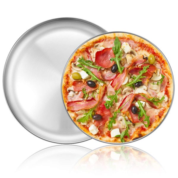 Pizza Pan Set: Healthy Stainless Steel Pizza Baking