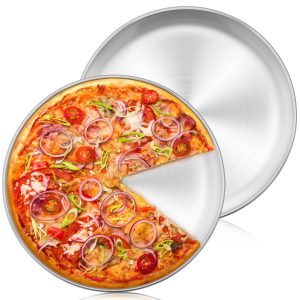 Healthy Stainless Steel Pizza Pan Set - 12 Inch Round