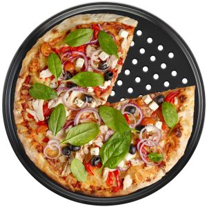 13-Inch Perforated Pizza Tray - Crispy Pizza Every
