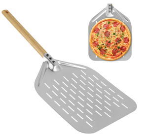 12-Inch Non-Stick Pizza Shovel with Wooden Handle – Lightweight Pizza Peel for Easy Baking