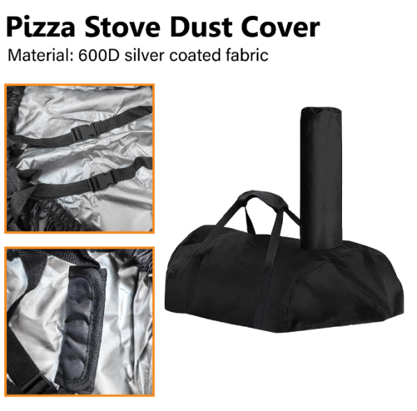 Portable Stainless Steel Wood-Fired Pizza Oven with Removable Chimney – Perfect for Outdoor Cooking & Camping