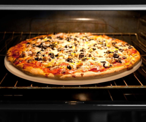 12-Inch Cordierite Pizza Stone – Thermal Resistant & Perfect for Oven or Grill Baking