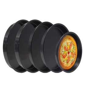 Non-Stick Carbon Steel Pizza Pan – Perfect for Crispy Crusts and Oven Cooking