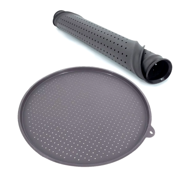 Round Silicone Pizza Pan with Perforated Airflow Design – Perfect for Crispier Crusts - Image 3